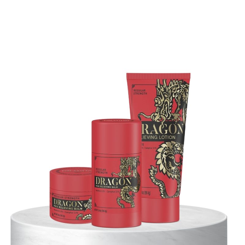 Dragon Pain Relieving Red Bundle Isolate - Jar Roll up Lotion