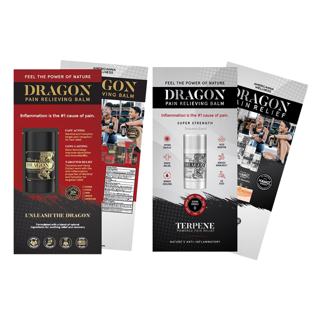 mixed silver and black balm affiliate sample brochure