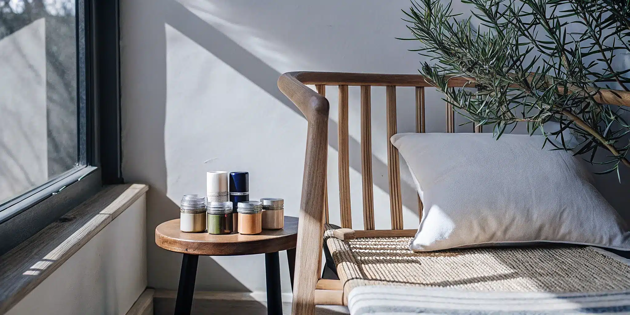 A selection of muscle and joint pain relief creams on a wooden table.