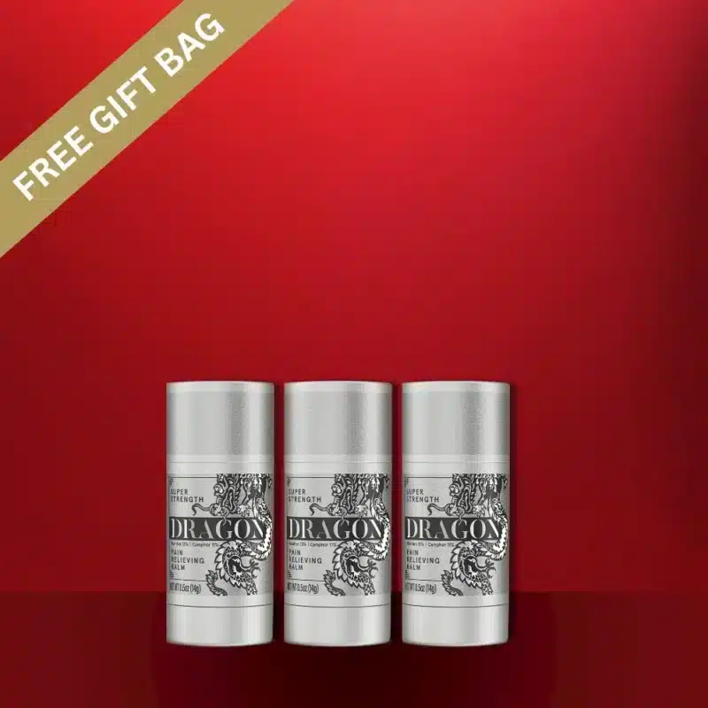 Dragon Pain Relieving Balm Travel Size Roll-Up Terpene Blend 0.5oz -Pack of 3