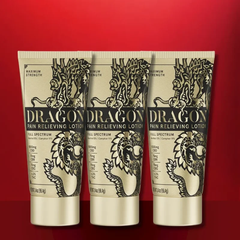 Dragon Pain Relieving Lotion - Maximum Strength 3.4oz - Pack of 3