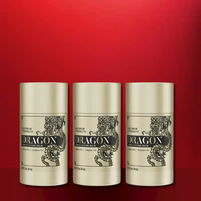 Dragon Pain Relieving Balm - Maximum Strength Roll-Up 3.4oz - Pack of 3