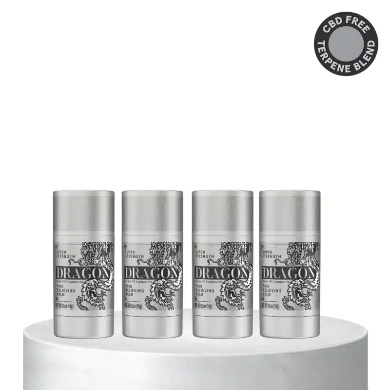Dragon Pain Relieving Balm Travel Size Roll-Up Terpene Blend 0.5oz - Pack of 4